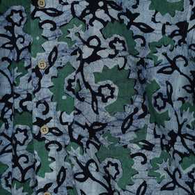 Half sleeve cotton men hand block batik print shirt 15