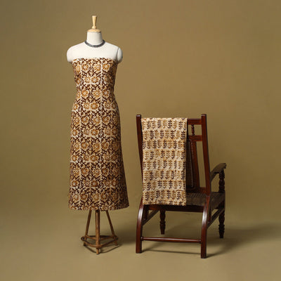 Hand batik cotton 2pc unstitched dress material 02