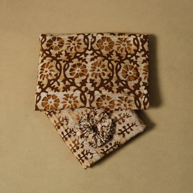 Hand batik cotton 2pc unstitched dress material 02