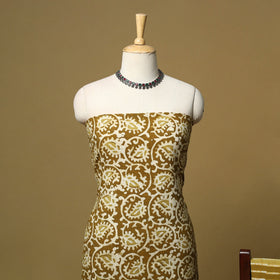 Hand batik cotton 2pc unstitched dress material 03