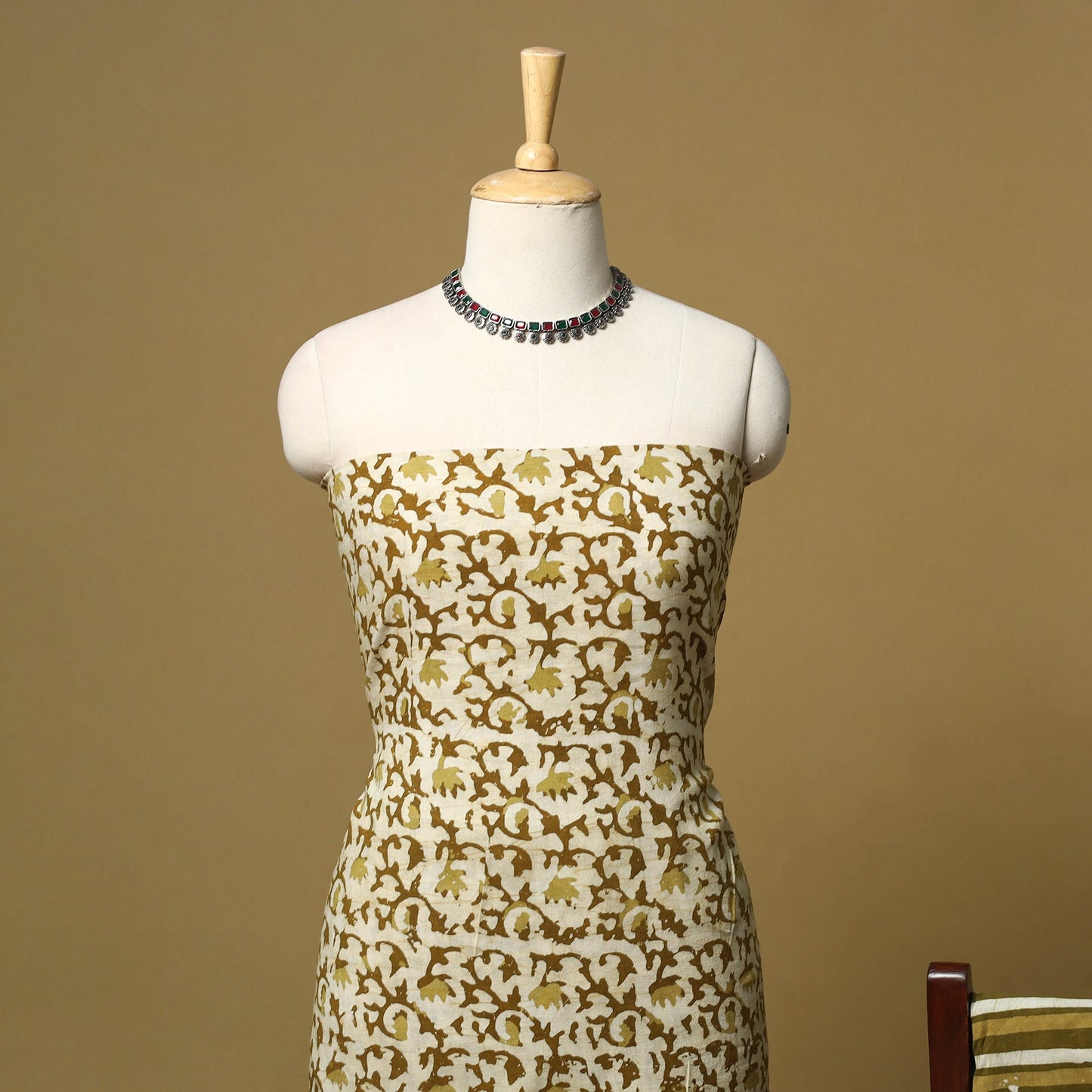 Hand batik cotton 2pc unstitched dress material 09