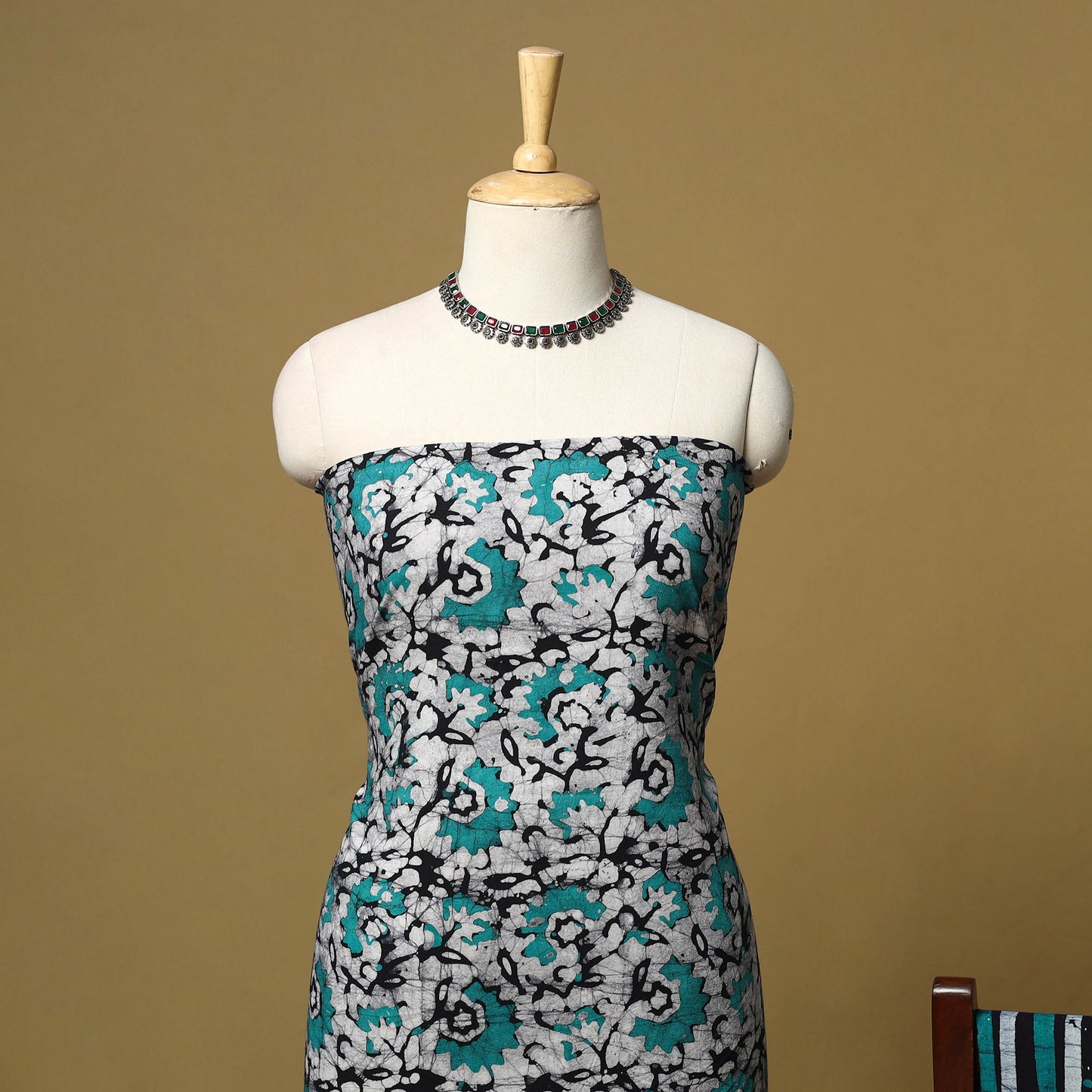 Hand batik cotton 2pc unstitched dress material 10