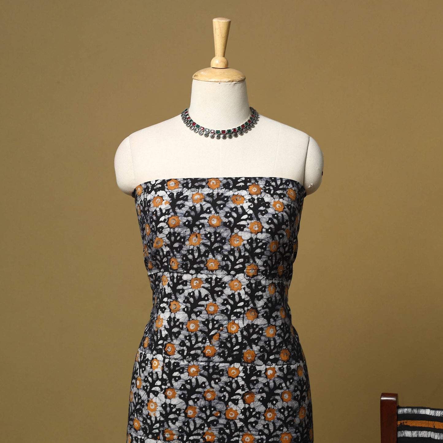 Hand batik cotton 2pc unstitched dress material 11