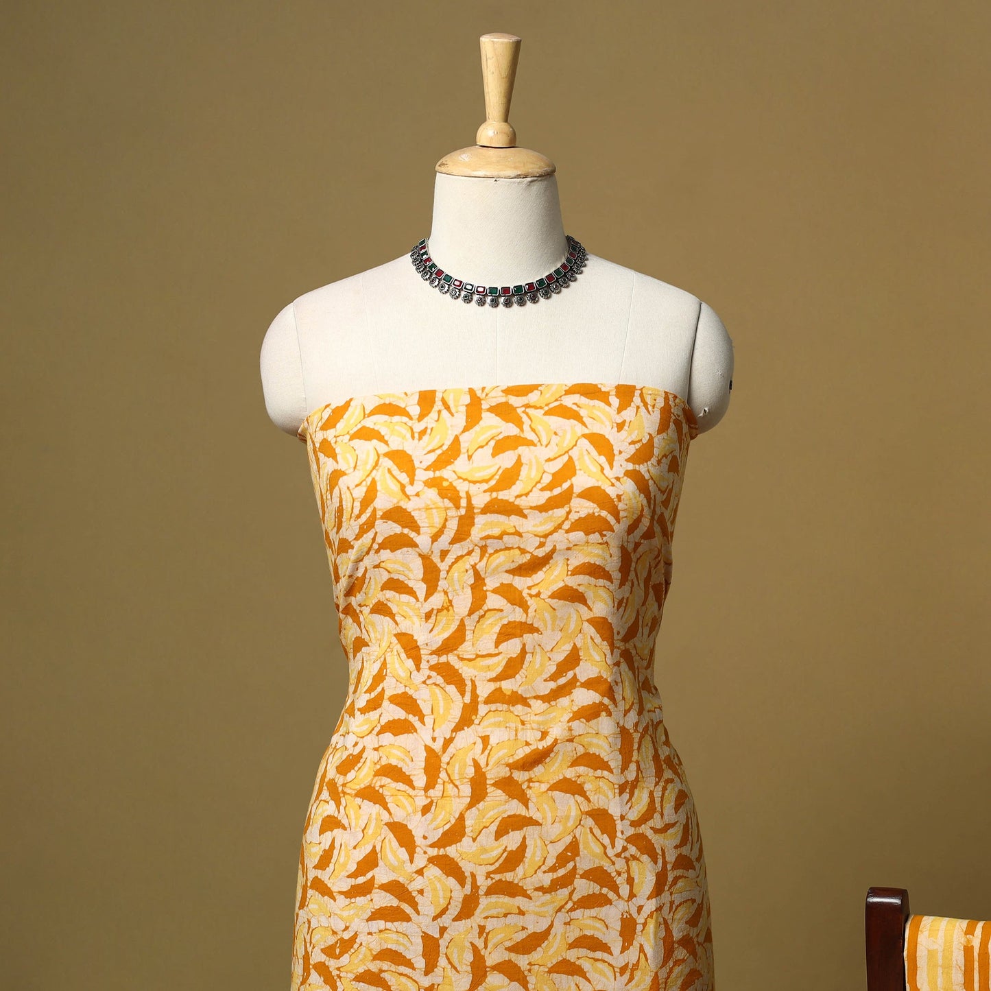 Hand batik cotton 2pc unstitched dress material 12