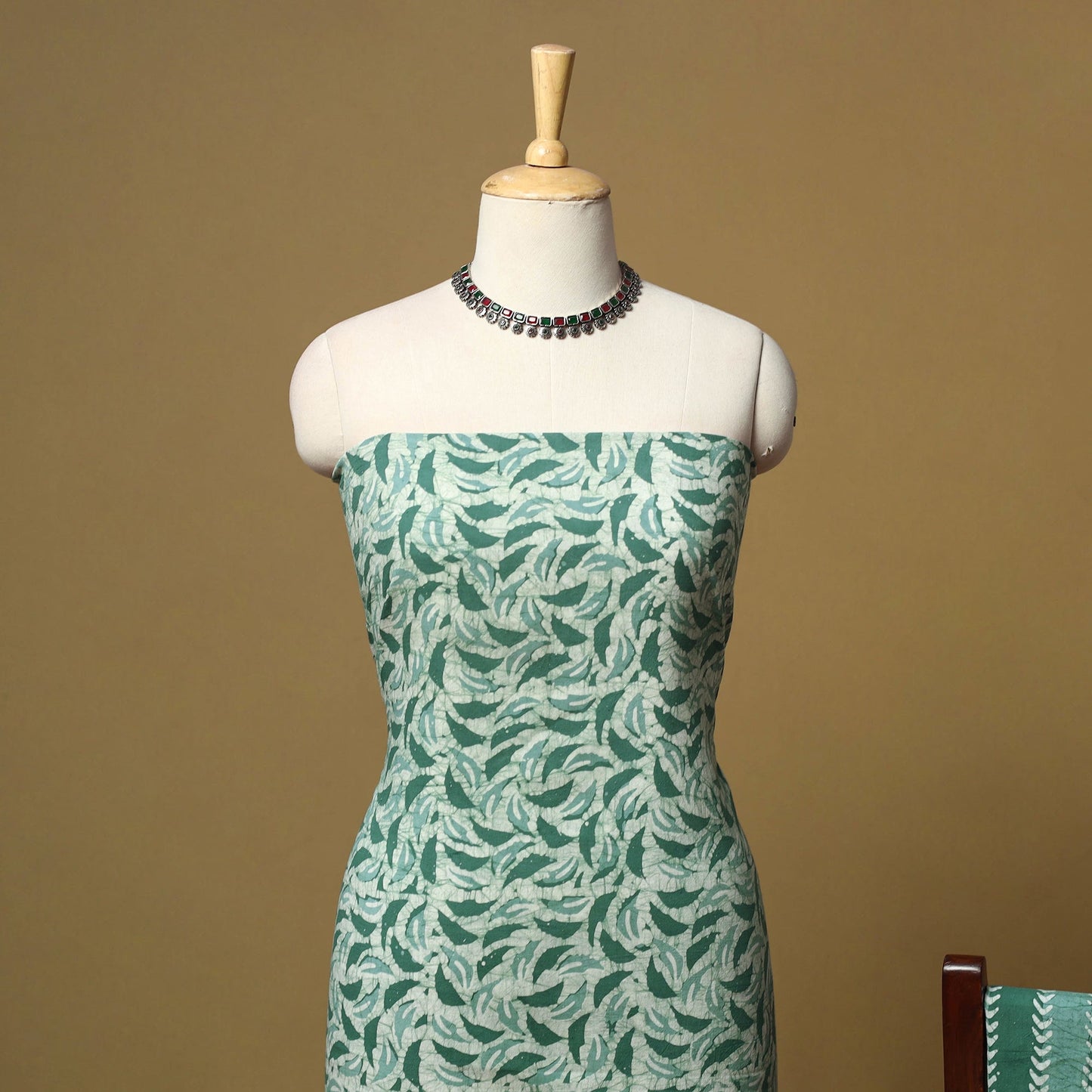 Hand batik cotton 2pc unstitched dress material 13