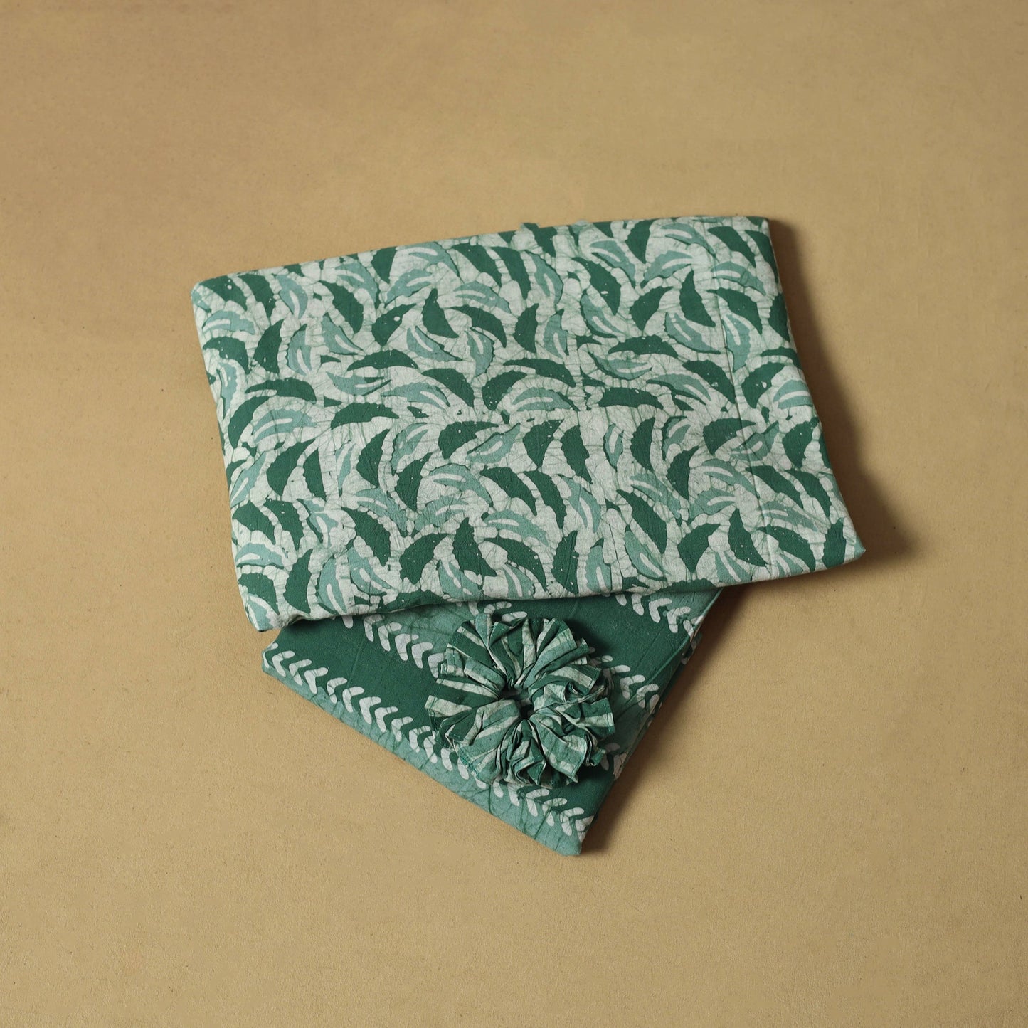 Hand batik cotton 2pc unstitched dress material 13