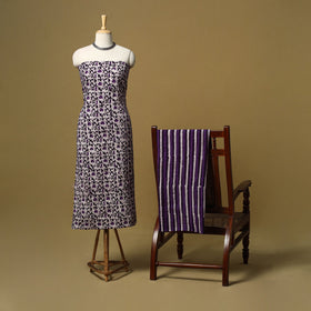 Hand batik cotton 2pc unstitched dress material 16