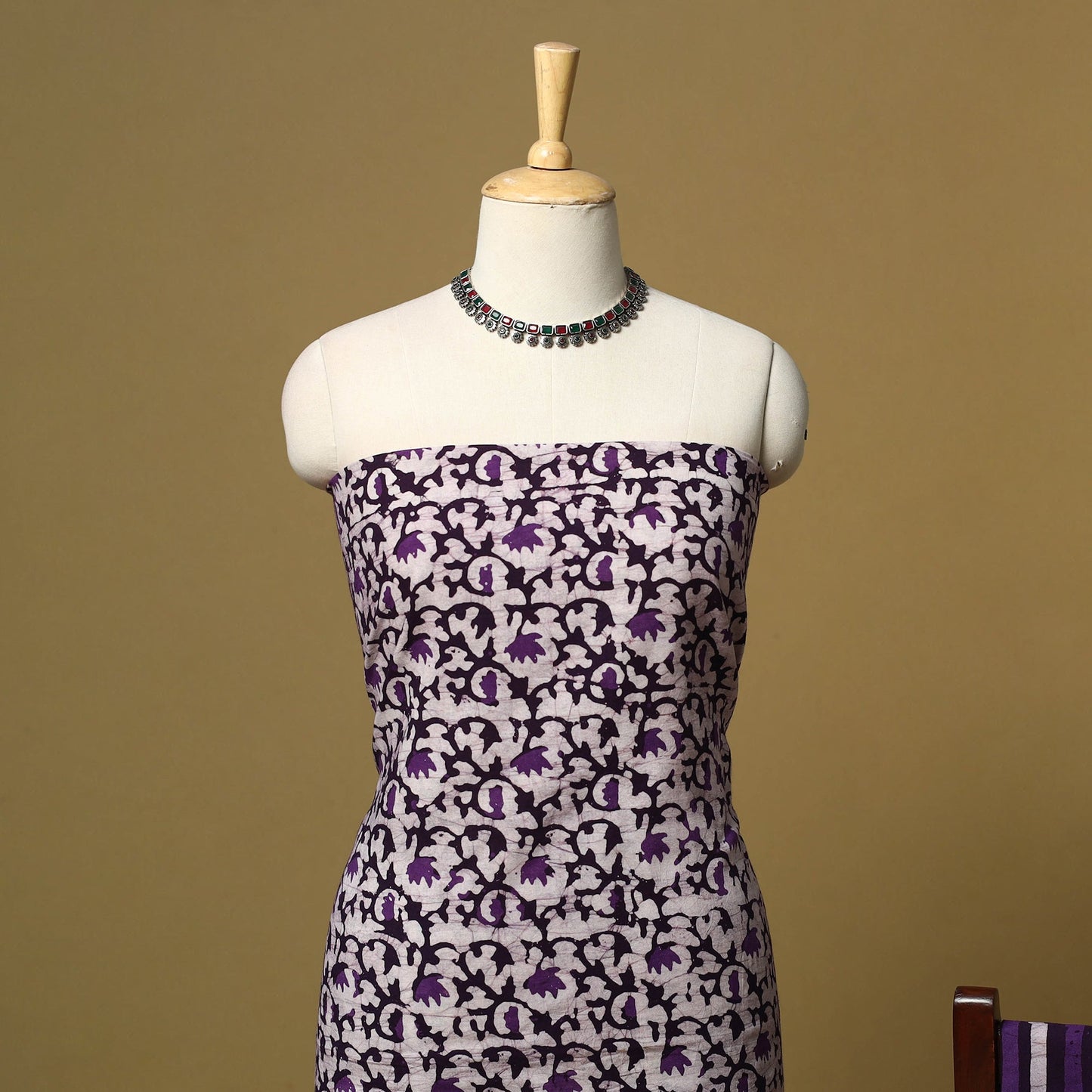 Hand batik cotton 2pc unstitched dress material 16