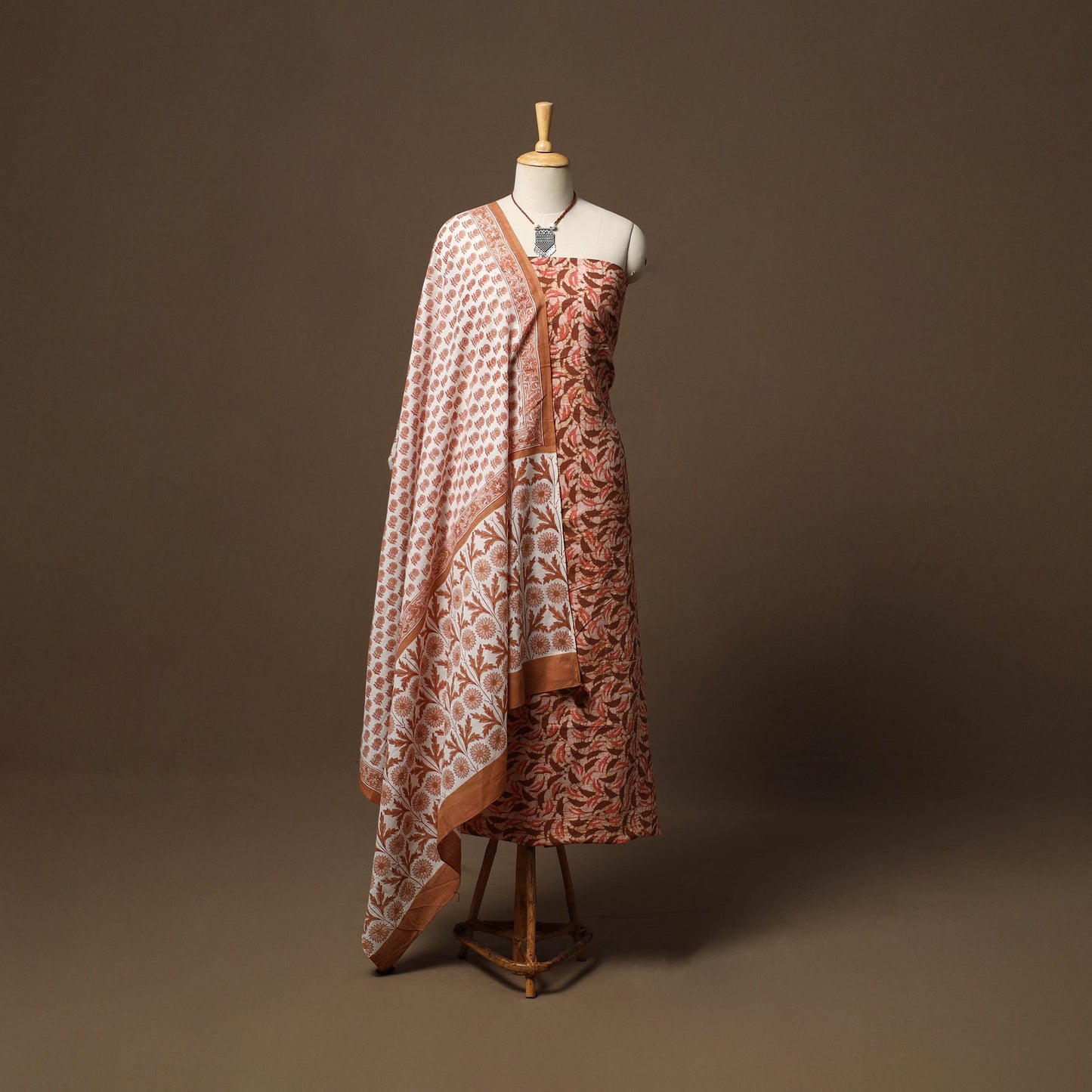 Hand batik cotton 2pc unstitched dress material