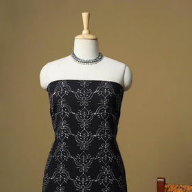 Hand batik cotton 3pc unstitched dress material 02