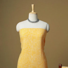 Hand batik cotton 3pc unstitched dress material 03