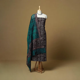 Hand batik cotton 3pc unstitched dress material 04