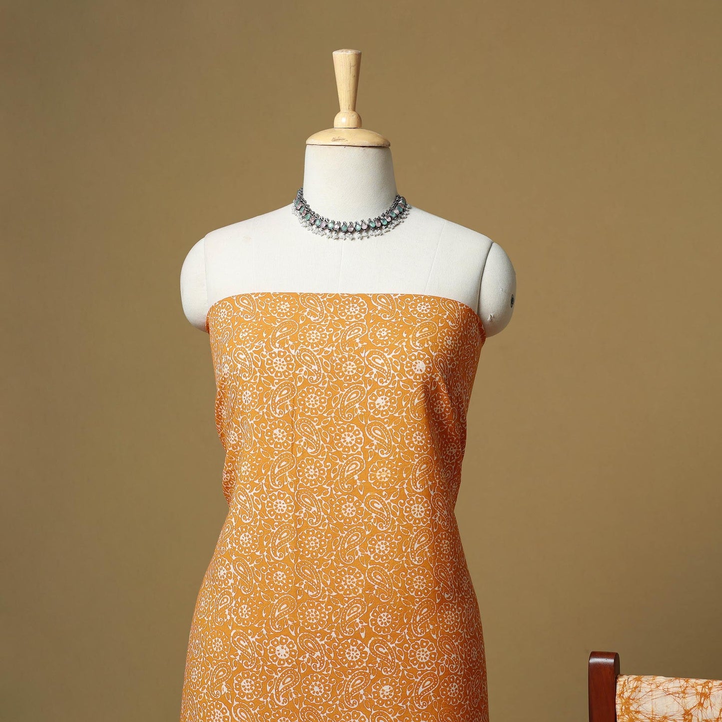 Hand batik cotton 3pc unstitched dress material 05