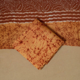 Hand batik cotton 3pc unstitched dress material 06