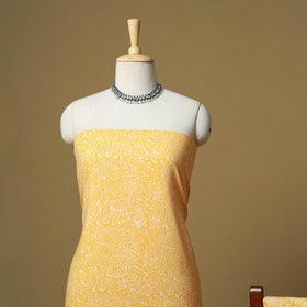 Hand batik cotton 3pc unstitched dress material 07