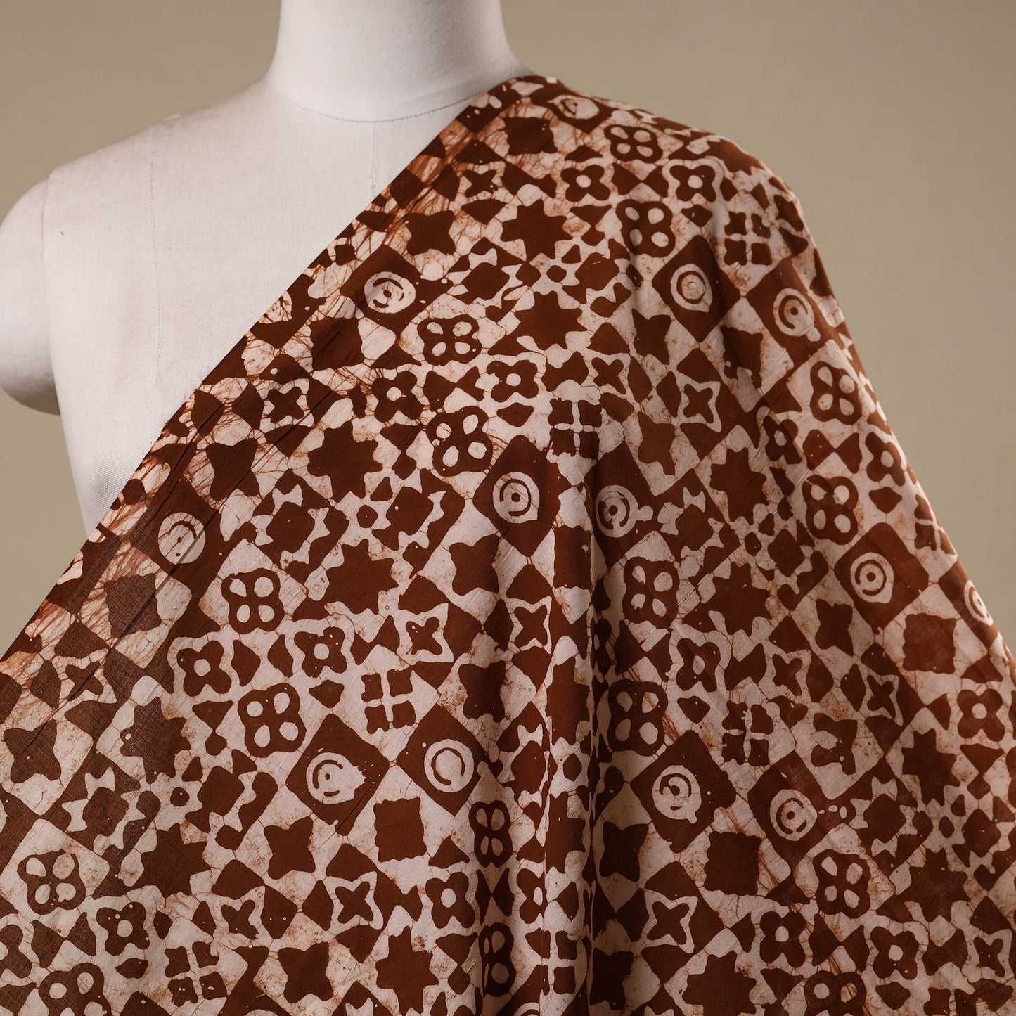 Hand batik cotton fabric 23 - handcrafted