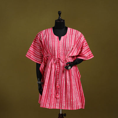 Hand batik cotton medium kaftan 33 - handcrafted