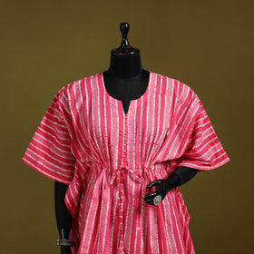 Hand batik cotton medium kaftan 33 - handcrafted