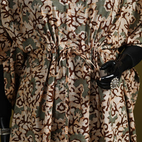 Hand batik cotton medium kaftan 34 - handcrafted