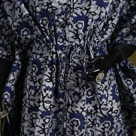 Hand batik cotton medium kaftan 35 - handcrafted