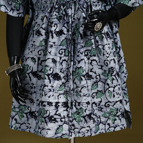 Hand batik cotton medium kaftan 37 - handcrafted