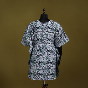 Hand batik cotton medium kaftan 37 - handcrafted