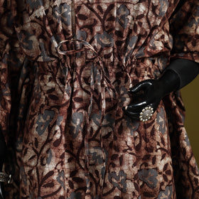 Hand batik cotton medium kaftan 38 - handcrafted