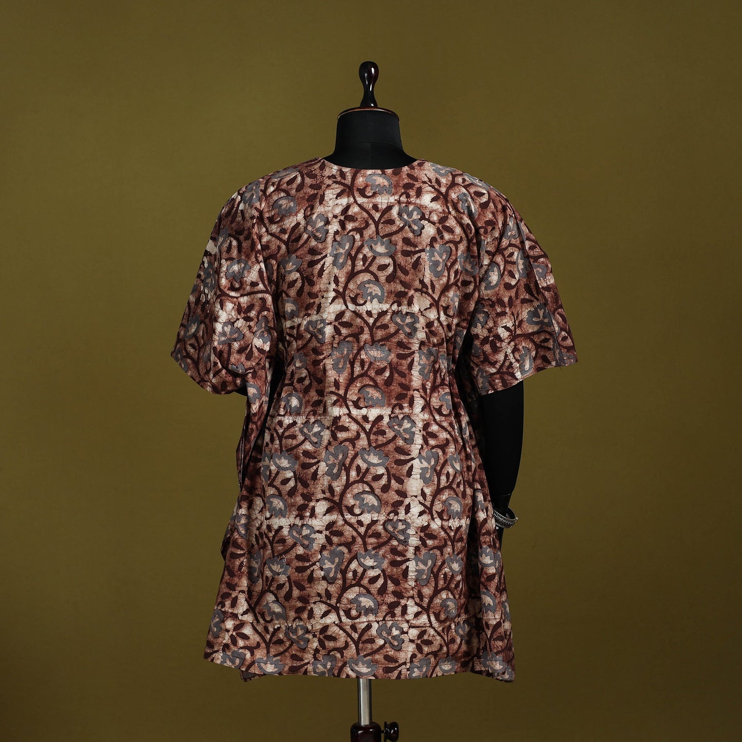 Hand batik cotton medium kaftan 38 - handcrafted