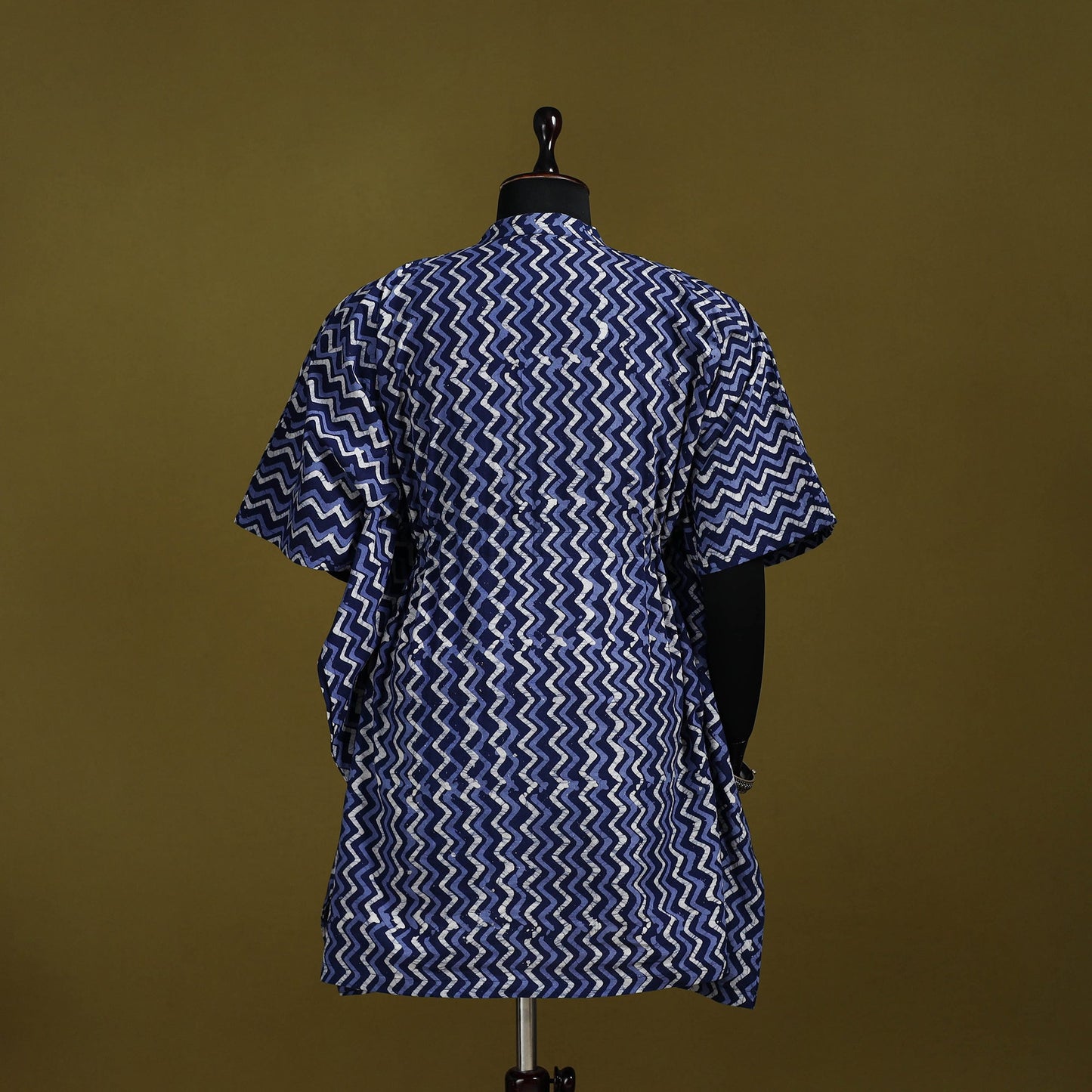 Hand batik cotton medium kaftan 39 - handcrafted