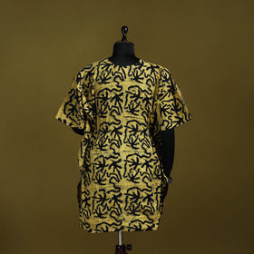 Hand batik cotton medium kaftan 40 - handcrafted