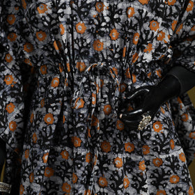 Hand batik cotton medium kaftan 41 - handcrafted