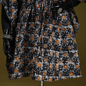 Hand batik cotton medium kaftan 41 - handcrafted