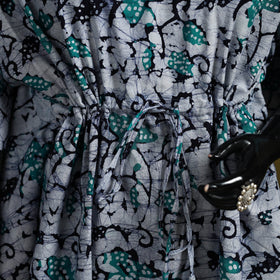 Hand batik cotton short kaftan 01 - handcrafted