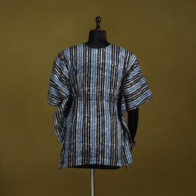 Hand batik cotton short kaftan 04 - handcrafted