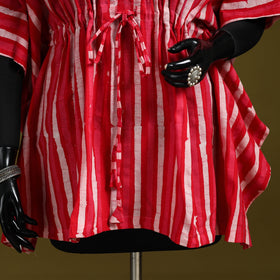 Hand batik cotton short kaftan 05 - handcrafted