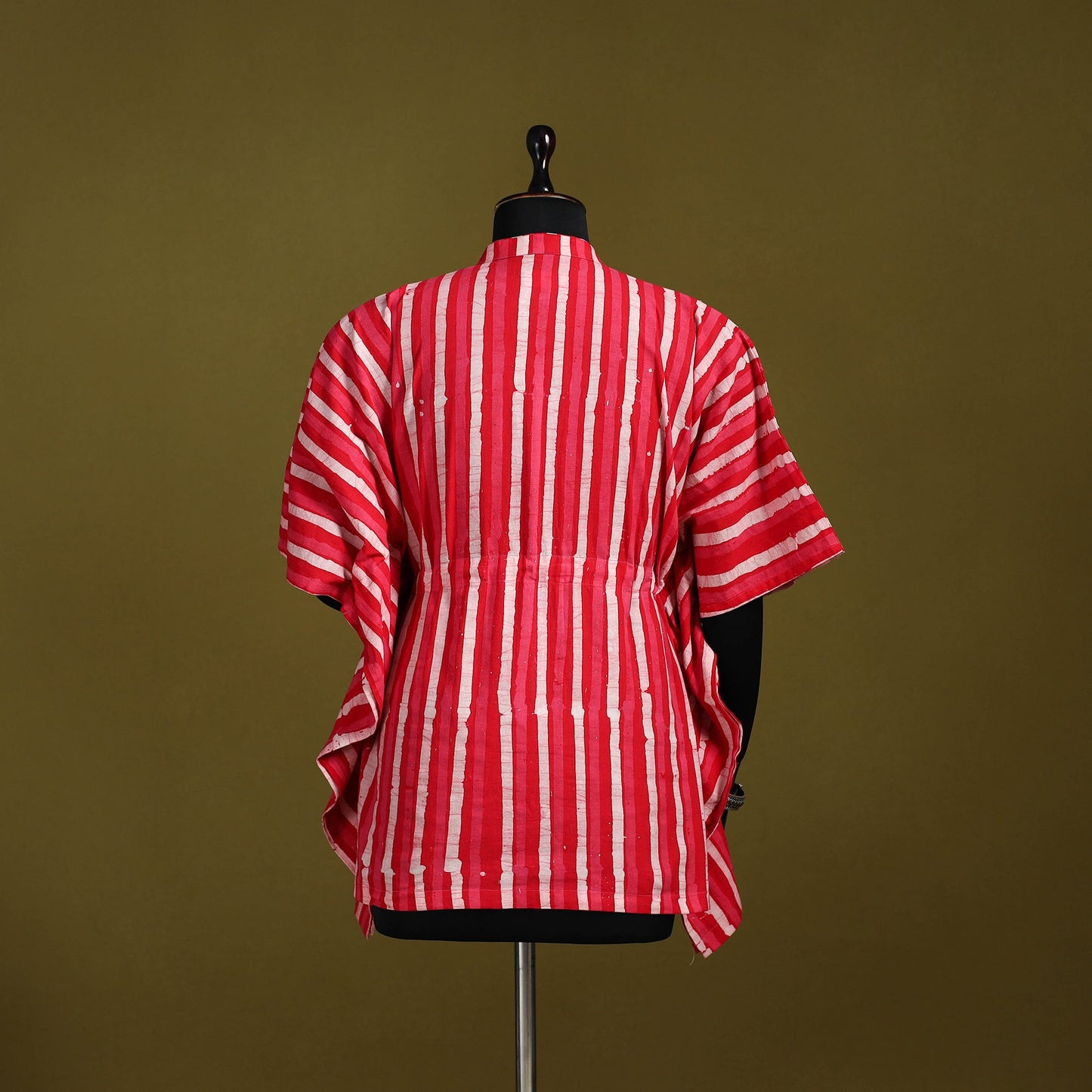 Hand batik cotton short kaftan 05 - handcrafted