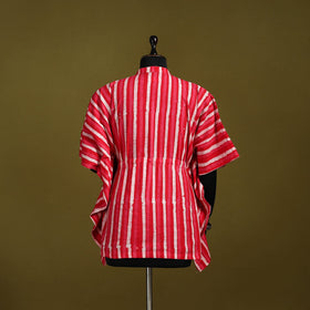 Hand batik cotton short kaftan 05 - handcrafted