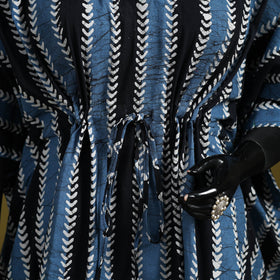 Hand batik cotton short kaftan 06 - handcrafted