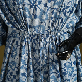 Hand batik cotton short kaftan 07 - handcrafted