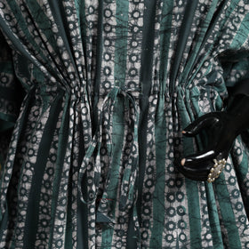 Hand batik cotton short kaftan 08 - handcrafted