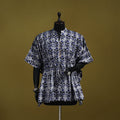 Hand batik cotton short kaftan 09 - handcrafted