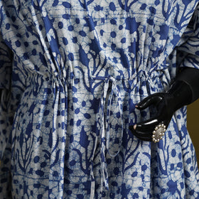 Hand batik cotton short kaftan 10 - handcrafted