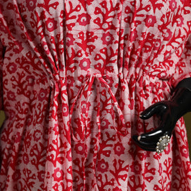 Hand batik cotton short kaftan 11 - handcrafted