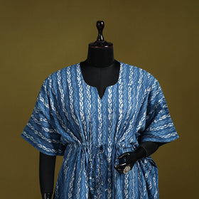 Hand batik cotton short kaftan 12 - handcrafted