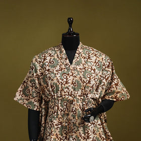 Hand batik cotton short kaftan 14 - handcrafted