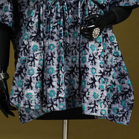 Hand batik cotton short kaftan 18 - handcrafted