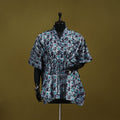 Hand batik cotton short kaftan 18 - handcrafted
