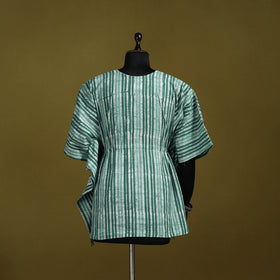 Hand batik cotton short kaftan 19 - handcrafted