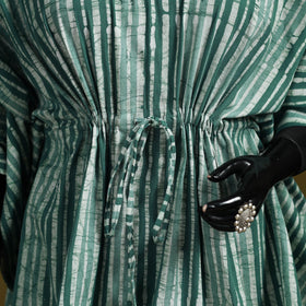 Hand batik cotton short kaftan 19 - handcrafted