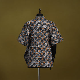 Hand batik cotton short kaftan 20 - handcrafted